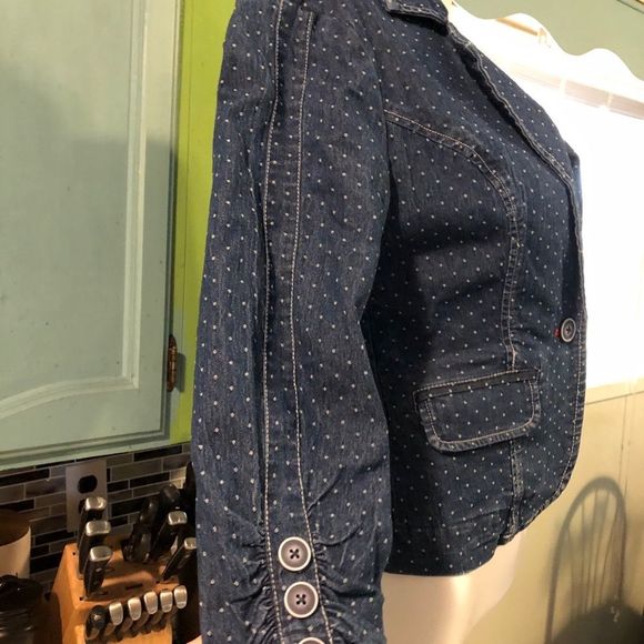 Guess short blue Jean jacket - Picture 5 of 12